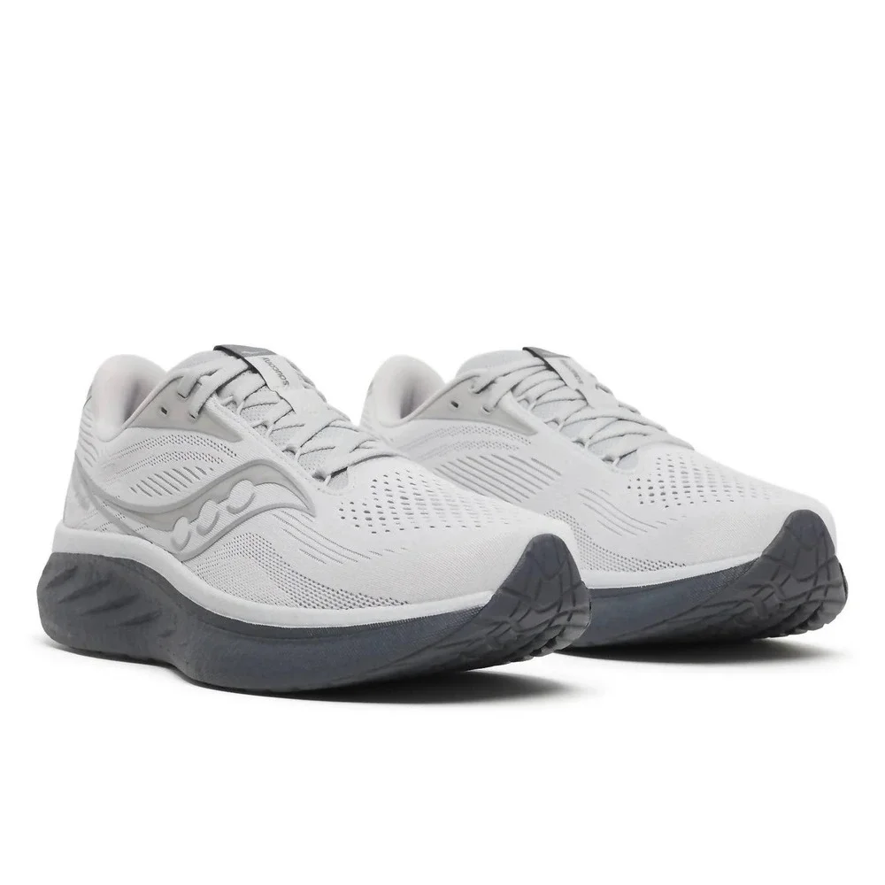 Saucony Ride 18 Mens Size 13 Running Shoes Cloud Shadow Grey Sneakers S21000-103